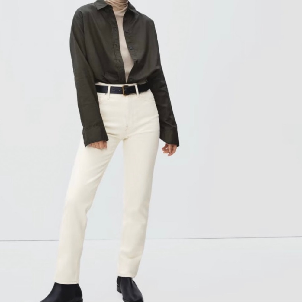 Everlane the Curvy Cheeky Jean Slim Straight Leg Jeans size 24